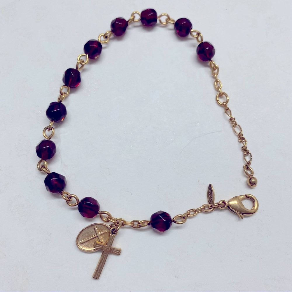 Religious Themed Jewelry Lot Necklace Bracelets Cross Prayer Box Easter - Picture 2 of 5